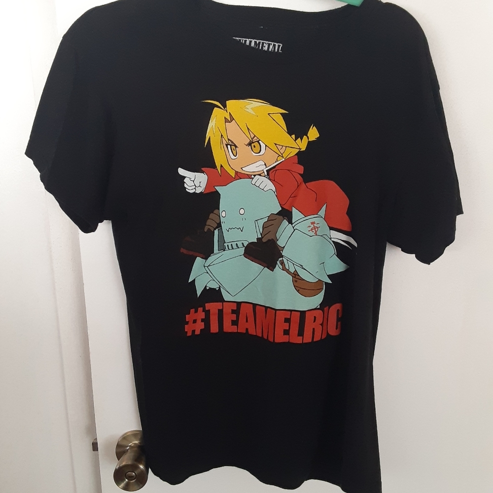 Fullmetal Alchemist #TeamElric Black T-Shirt Small